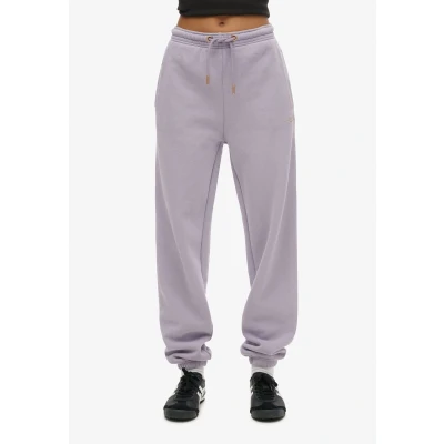 Afbeelding van Superdry Vrouwen Essential Logo Joggingbroek met Enkelboorden Paars Grootte: 36