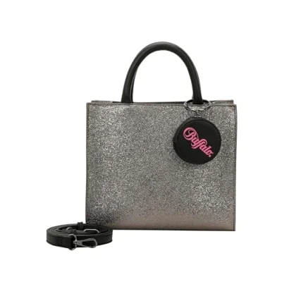 Afbeelding van Buffalo Handtas, Dames, Maat: One Size, Glitter dark grey