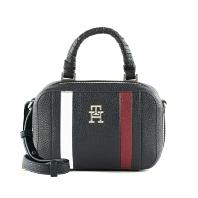 Afbeelding van Tommy Hilfiger Emblem Trunk CORP Schoudertas, Dames, Maat: One Size, Space blue