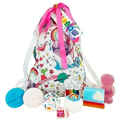 Afbeelding van Bomb Cosmetics Unicorn Utopia Cotton Back Pack Gift Set Geschenkverpakking
