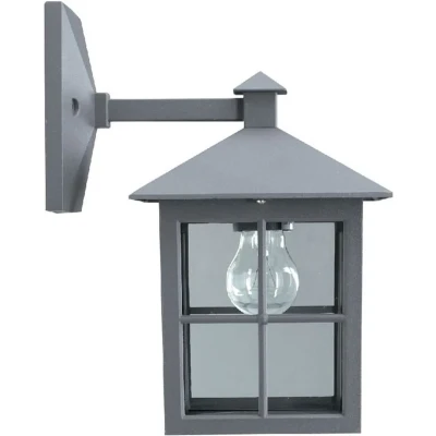 Afbeelding van Ks verlichting buitenlamp arlando s staalgrijs 7129