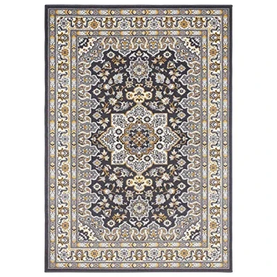 Afbeelding van Vloerkleed Tabriz Donker 120x170cm Grijs 123vloerkleed.nl is de online webshop voor vloerkleden en woonaccessoires.
