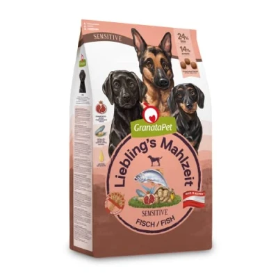 Afbeelding van GranataPet Lieblings&#039;s Maaltijd Fish Sensitive, 1,8 kg, droogvoer voor honden, hondenvoer zonder granen en suikertoevoegingen, volledig voer