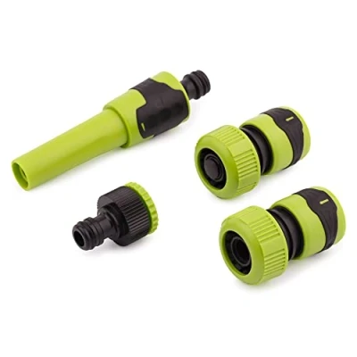 Afbeelding van MIVOS Basisuitrusting met aansluitonderdelen voor slang van 20 mm 4 stuks irrigatieset sproeikop 2 x slangaansluiting starterset irrigatie