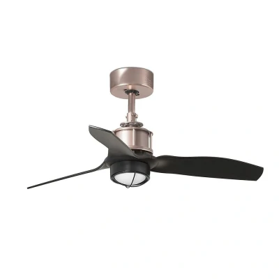 Afbeelding van Faro Lighting Just LED koper, zwart plafondventilator 81cm, 3000K