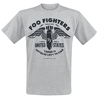Afbeelding van Foo Fighters Stencil Heren T shirt S Grijs