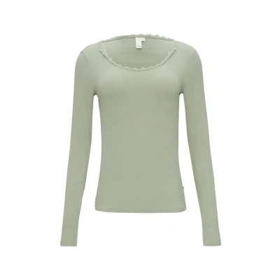 Afbeelding van QS Longsleeve, Dames, Maat: XL, Salbeigrün