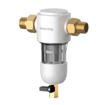 Afbeelding van Waterdrop Spin Down Sedimentfilter, Herbruikbaar Sedimentwaterfilter voor Het Hele Huis, Doorspoelbaar Pre filtratiesysteem Stads /grondwater, 1&quot; + 3/4&quot; MNPT, WD PF01