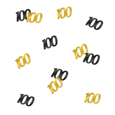 Afbeelding van Confetti Tafeldecoratie 100 jaar Classy per zakje van 14 gram