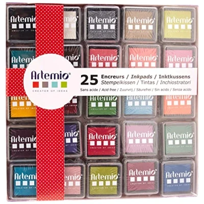 Afbeelding van Artemio 10005112 Set van 25 inkt, meerkleurig, 7,8 x 1,5 10,8 cm