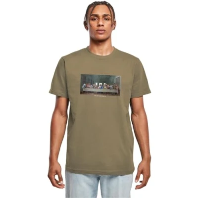 Afbeelding van Mister Tee CANT HANG WITH US Tshirt print, Heren, Maat: XS, Olive