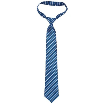 Afbeelding van G.O.L. jongensstropdas, kant en klaar gebonden, geruit, blauw (Kobalt 1), Eén maat