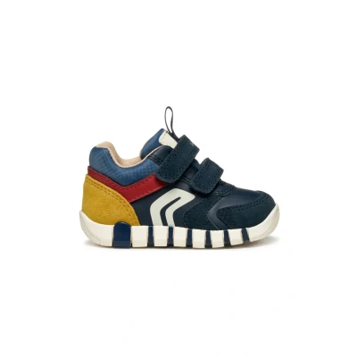 Afbeelding van Geox B IUPIDOO Boy First Walker Schoen, Navy/Dark Red, 18 EU, Navy Dk EU
