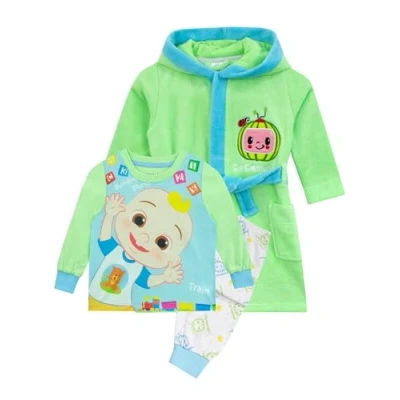 Afbeelding van CoComelon Ochtendjas en Pyjama Set JJ Pyjama&#039;s voor Jongens Fleece Veelkleurig 92