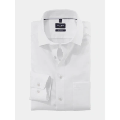Afbeelding van OLYMP Luxor Modern fit Overhemd Strijkvrij normale enkele manchet donkerblauw effen