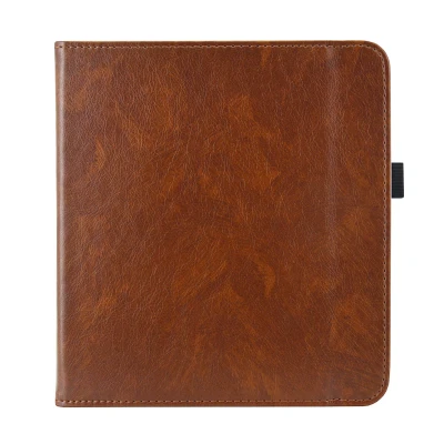 Afbeelding van Kobo Forma Hoes: iMoshion Luxe Effen Bookcase Bruin Kunstleder E Reader Hoezen