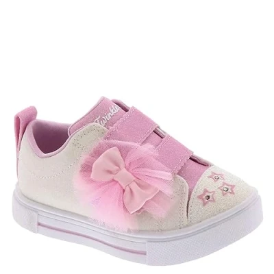 Afbeelding van Skechers Twinkle Sparks Sneakers laag voor kinderen, Maat: 21, White/pink Kunststof/ textiel