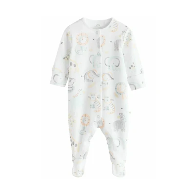 Afbeelding van Next 3 PACK Kruippakje voor kinderen, Maat: 62, White