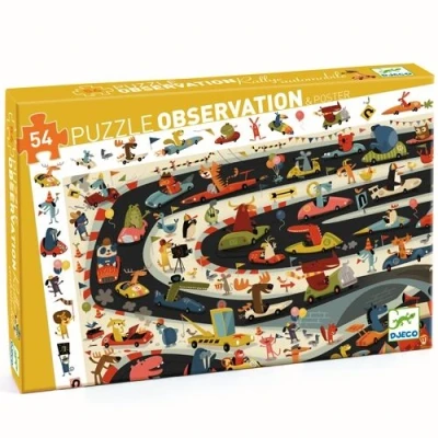 Afbeelding van Djeco puzzel observation racebaan 54st