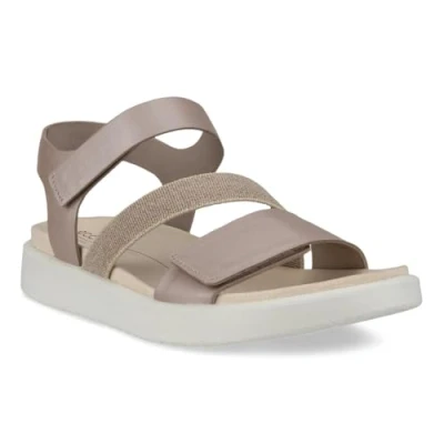 Afbeelding van ECCO Flowt leren dames sandalen roze Maat: 41