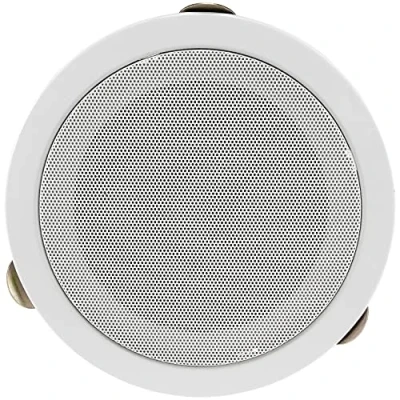 Afbeelding van ChiliTec Inbouwluidspreker, plafondluidspreker, 80 W, platte inbouwplafond, muur, rond, 179 mm, luidspreker voor kantoor, keuken, woonkamer, thuisbioscoop, wit