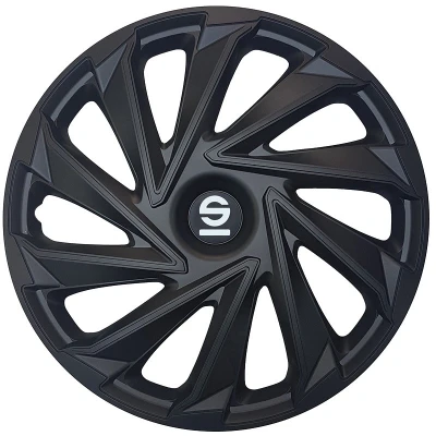 Afbeelding van Sparco 4 Delige Wieldoppenset Varese 16 inch zwart