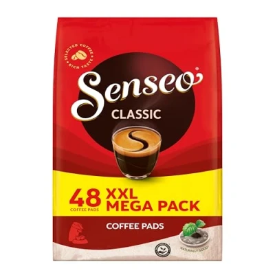 Afbeelding van Senseo Pads Classic, Megapack XXL, 480 koffiepads, gebruik gecertificeerd, 10 x 48 drankjes