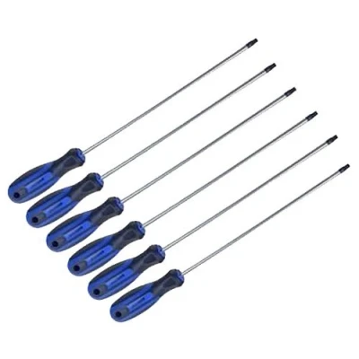 Afbeelding van US. Pro 6 stuks extra lange STAR TORX SCREWDRIVERS 250mm B1520