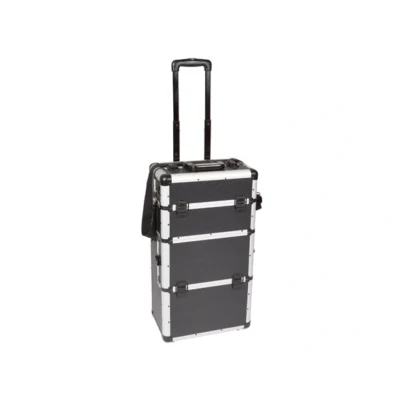 Afbeelding van Aluminium trolley 370 x 270 670 mm zwart Velleman