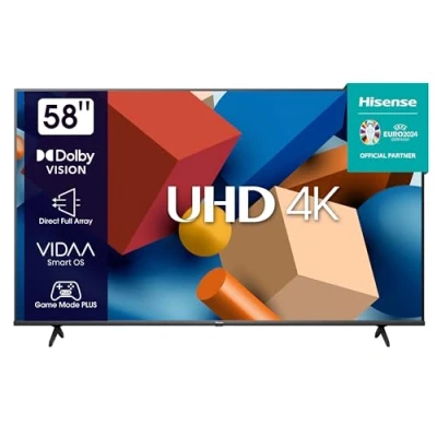 Afbeelding van Hisense 58A6K, 147,3 cm (58&quot;), 3840 x 2160 Pixels, LED, Smart TV, Wifi, Zwart