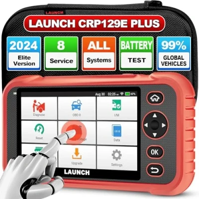 Afbeelding van 2023 Upgrade LAUNCH Diagnostic Tool CRP129E PLUS Alle Systeem OBD2 Scanner met 8 Reset, ABS Bloeding/Injector Codering/Olie/Gaspedaal/EPB/DPF/SAS/TPMS Reset/Batterij Matching, 2 Jaar Gratis Update