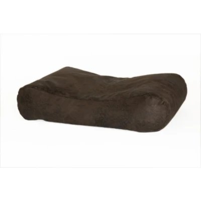 Afbeelding van Hondenkussen Deluxe piloten leer bruin 80x55x15 cm EPS korrels
