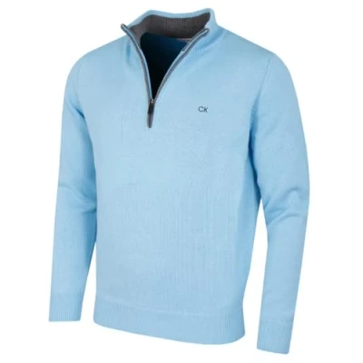 Afbeelding van Calvin Klein Golf Heren Katoenen Trui Babyblauw M