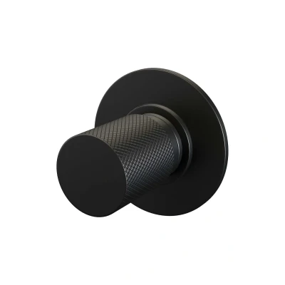 Afbeelding van Brauer Black carving douchethermostaat inbouw inbouwdeel 1 knop mat zwart