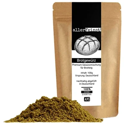 Afbeelding van allerFeinst! Broodkruiden Premium gemalen kruidenmix voor rustiek boerenbrood en andere broodbakideeën, per stuk verpakt (1 x 100 g)