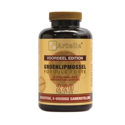 Afbeelding van Artelle Groenlipmossel Formule Forte Tabletten 220TB