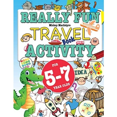 Afbeelding van Really Fun Travel activity book for 5 7 year Olds: &amp; educational five to seven old children