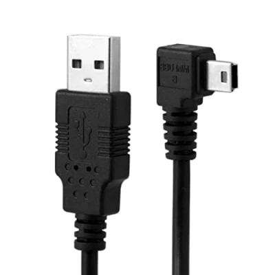 Afbeelding van CY Mini USB 5pin Rechtshoek 90 Graden Mannelijk naar 2.0 A Mannelijke Gegevenskabel 50 cm