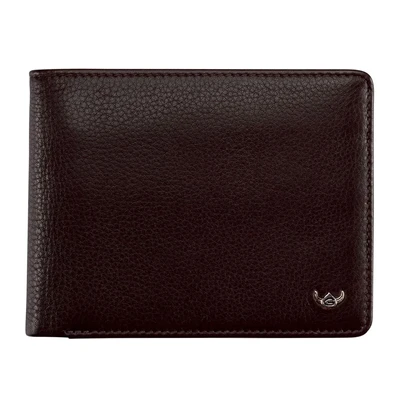 Afbeelding van Golden Head Portemonnee Capri RFID Protect Billfold Coin Wallet Darkbrown Donkerbruin