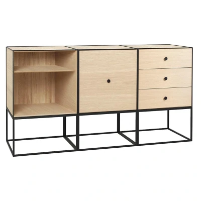 Afbeelding van Audo Copenhagen Frame 49 Trio dressoir eiken