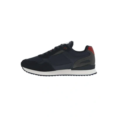 Afbeelding van Serge Blanco Sneakers laag, Heren, Maat: 44, Bleu Leer/ synthetisch