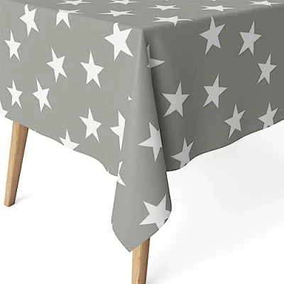Afbeelding van MARTINA HOME Tafelkleed van hars, grijs, 250 x 140 cm