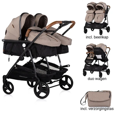 Afbeelding van Chipolino Duo Kinderwagen Smart Tiramisu