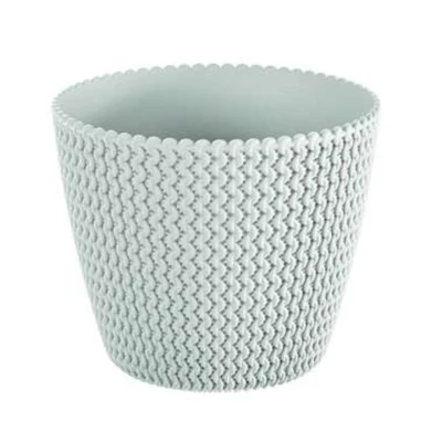 Afbeelding van Prosperplast Bloempot Splofy wit rond kunststof 35 cm
