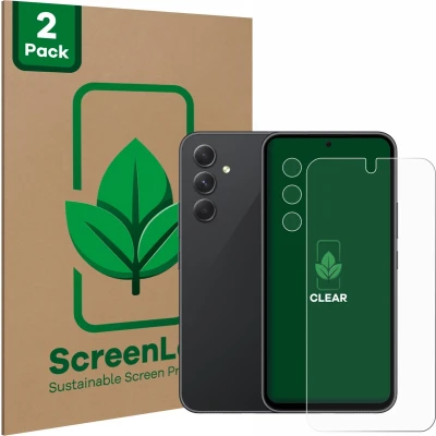 Afbeelding van ScreenLeaf Screenprotector voor Samsung Galaxy A54 5G (Voor+Camera) Duurzame schermbescherming Folie Beschermfolie transparant (2 Stuks)