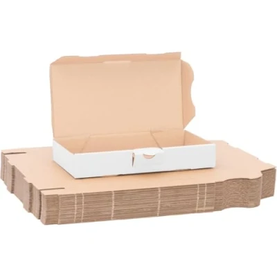 Afbeelding van verpacking Maxi postdozen, 180 x 100 30 mm, maxibrief, wit, MB 0, binnenmaat van 176 96 27 verzenddoos, vouwdoos, boekenzending, optimaal geschikt voor verzending, 500 stuks