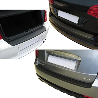 Afbeelding van RGM ABS Achterbumper beschermlijst passend voor Volkswagen Caddy V Box/MPV 2020 (Achterklep &amp; Achterdeuren) (Voor ongespoten bumpers) Zwart