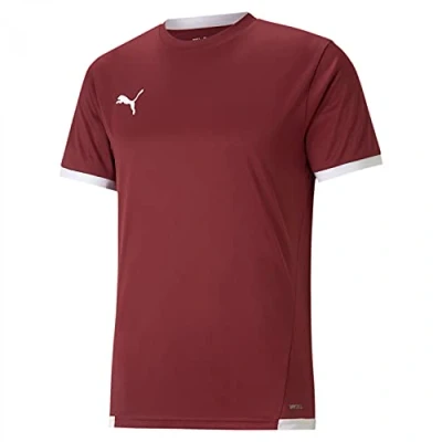 Afbeelding van Puma Teamliga Shirt Korte Mouw Heren Bordeaux / Wit Maat: XXL