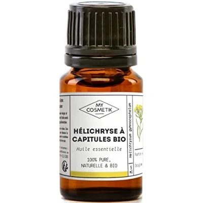 Afbeelding van Etherische olie van Helichrysum met bloemhoofdjes (Strobloem) BIO MY COSMETIK 10 ml