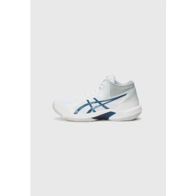 Afbeelding van Asics Beyond FF Handbalschoenen, Heren, Maat: 46, White/mako blue Imitatieleer/ textiel